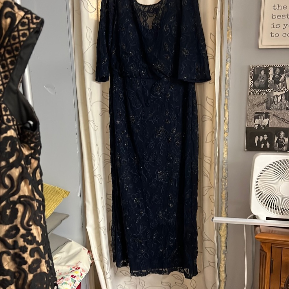 Js Collection, Size 22. Navy Blue With A Hint Of … - image 1